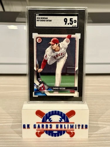 🔥2018 Bowman SHOHEI OHTANI #49 Rookie Card Angels RC Graded SGC 9.5 MT+ !🔥