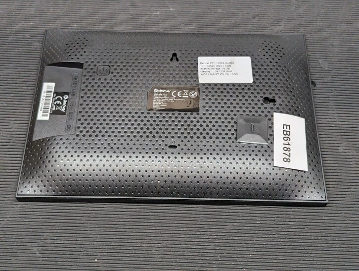 Denver PFF-1064B Digital Photo Frame 10.1 Inch WiFi Display Used Working - Image 4 of 4