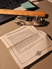 DANBURY MINT CLASSIC CARS OF THE WORLD 1:43 PEWTER 1941 LINCOLN CONTINENTAL +COA