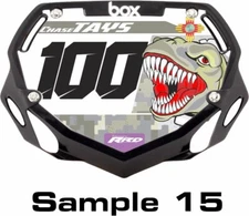 BOX Number Plate Graphic BMX NUMBER PLATE Graphic Decal Sticker STACYC