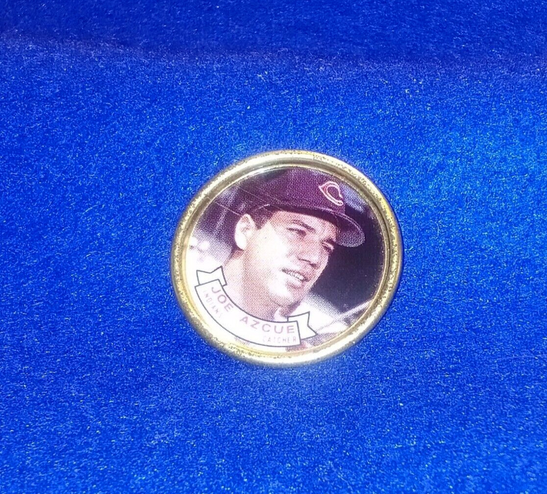 1964 TOPPS BASEBALL COIN INSERT 110 Joe Azcue CLEVELAND INDIANS