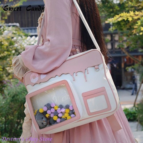 Lolita JK Uniform Backpack Itabag Sweet Shoulder Bag School Bag Harajuku Handbag - Picture 2 of 14