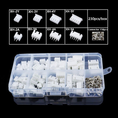 230pcs 2.54mm Pitch Terminal Kit / Housing/ Pin Header Wire Connector Adaptor 