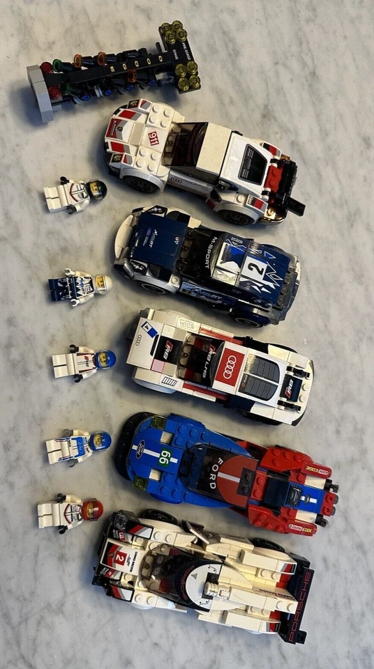 LEGO SPEED CHAMPIONS LOT: Minifigs Porsche Ford 75887 75888 75881 75873 75885 - Image 3 of 4