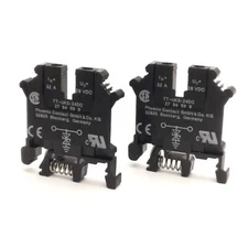 Lot of 2 Phoenix Contact TT-UK5/24DC Surge Protector Terminal, 24VDC, 32A Max