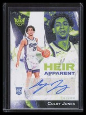 2023-24 Court Kings Heir Apparent Autographs Masterpiece Colby Jones RC Auto 1/1