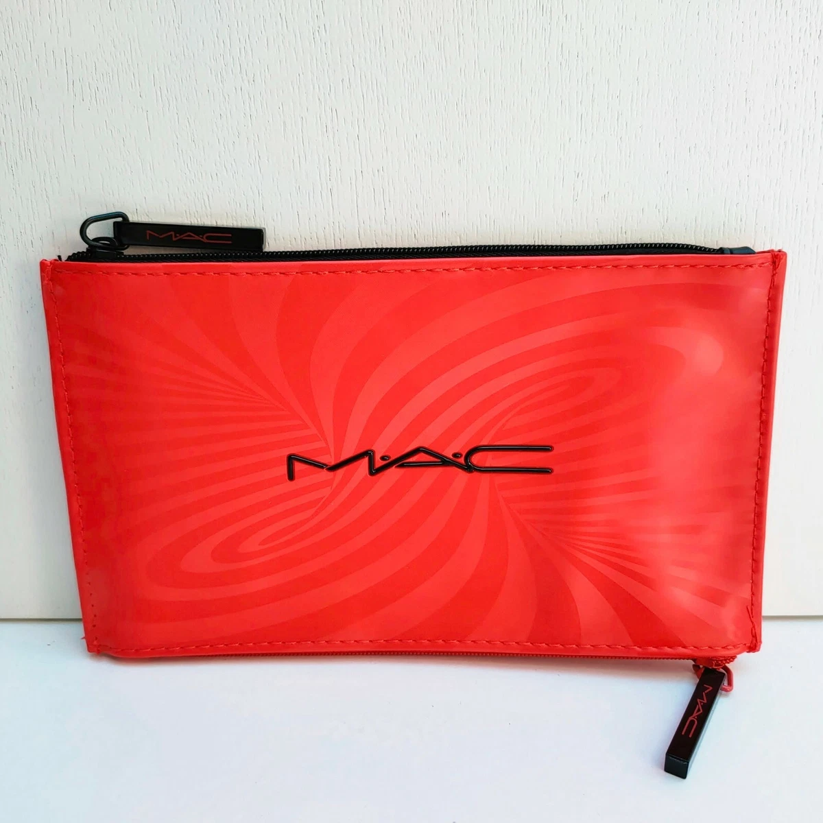 MAC Red Double Zip Makeup Bag / Case, Travel Toiletry Pouch, Brand NEW |  eBay