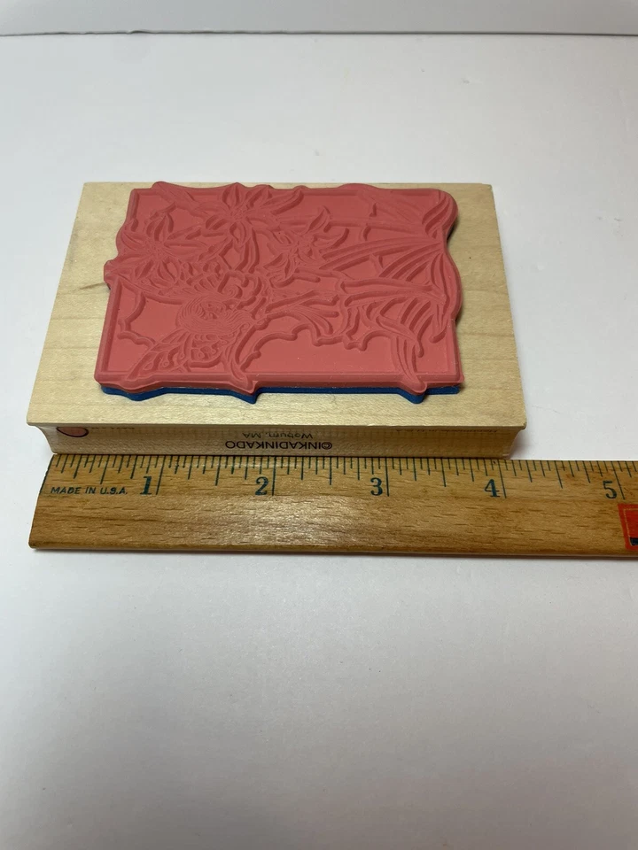 Winged Fairies and Flowers Garden~Inkadinkado ~Mounted Rubber Stamp~6471 P - Image 4 of 4