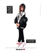 1989 PAULA ABDUL REEBOK Large Vintage Print A...