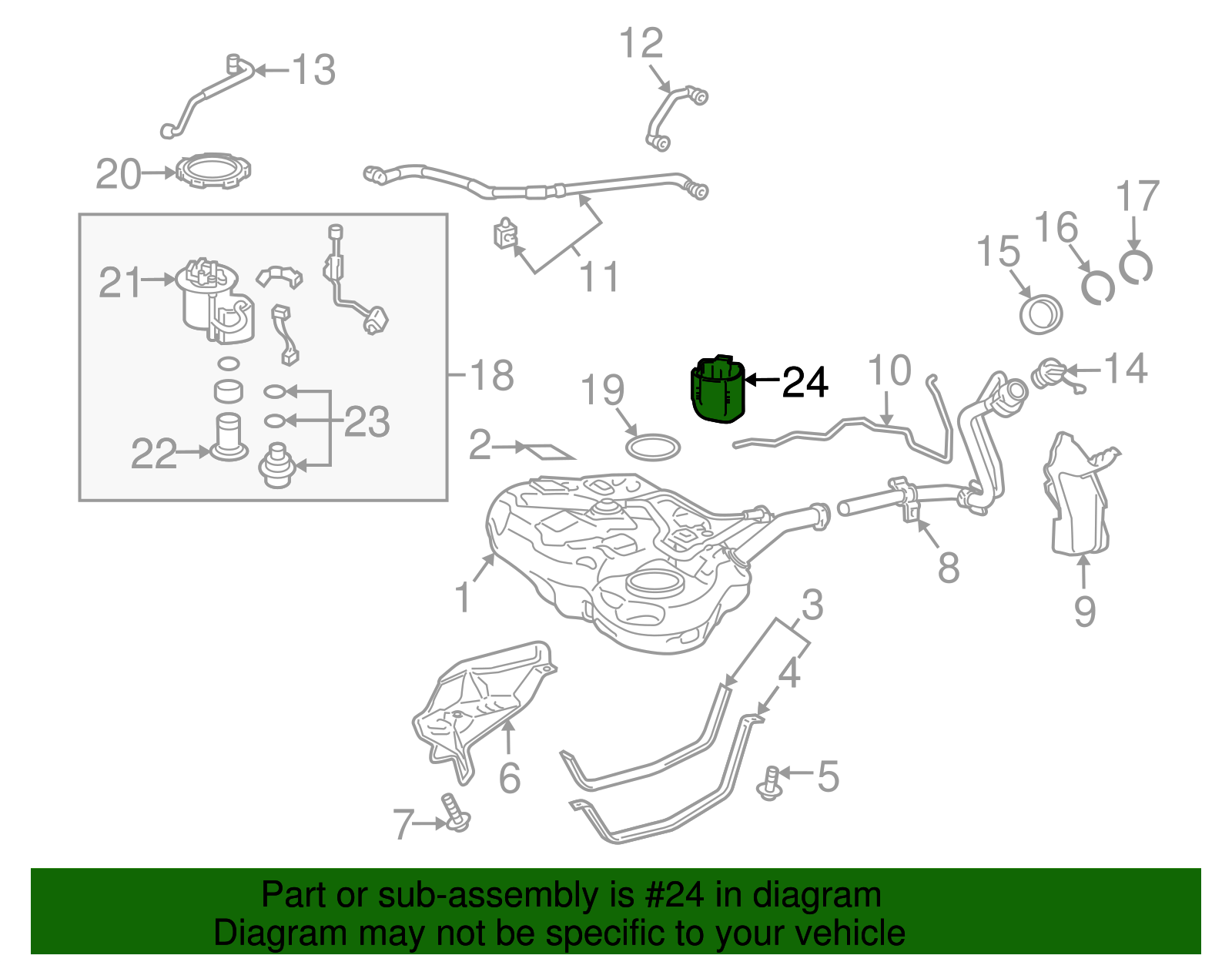 OEM Genuine Toyota Prius Fuel Gauge Level Sending Unit 8332047080 eBay