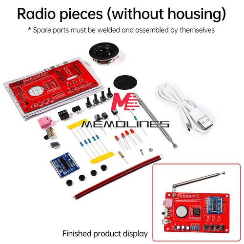 DIY Digital RDA5807 FM Radio Electronic Kit 87-108MHZ Soldering Practice Kit U-S - Picture 9 of 22