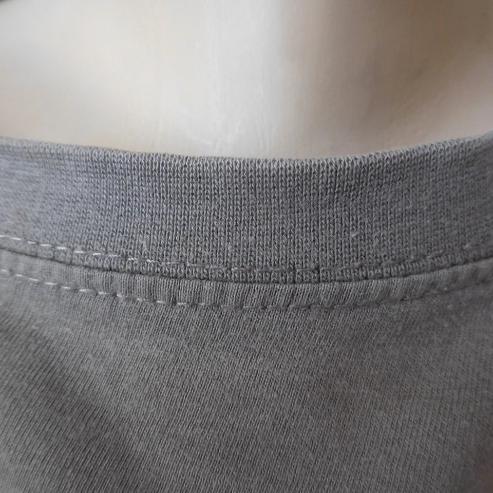 N9377 Camiseta de Manga Corta Gris Música Underground Talla M Moda Mujer Hombre - Imagen 3 de 4