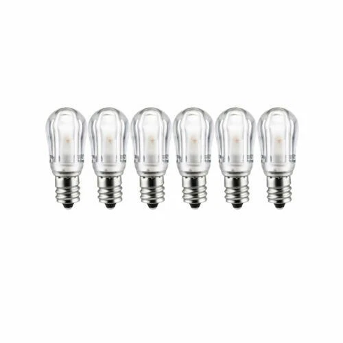 6PK S6 Night Light Bulbs, 1 Watt (10W), Mini E12 Candelabra Base - Image 2 of 2