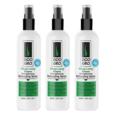DOO GRO Mega Long Extreme Strengthening Detangling Spray 10 fl oz - 3 Pack