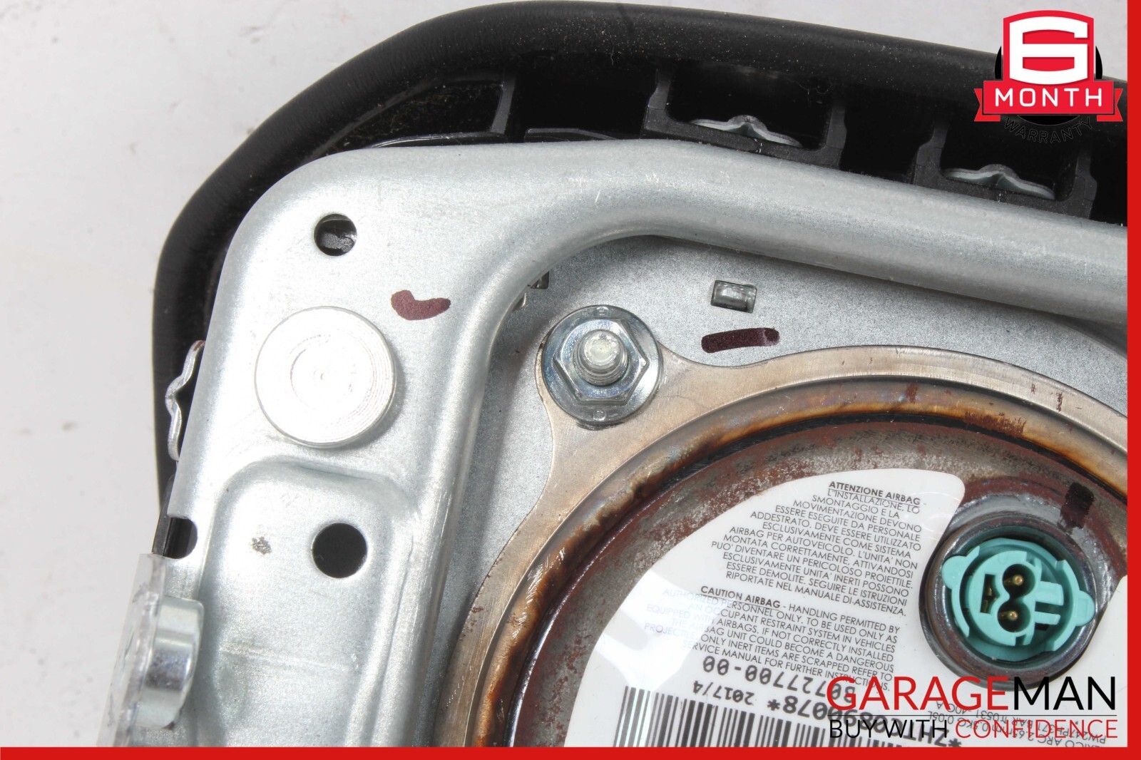14-20 Maserati Ghibli Black Driver Column Steering Wheel Crash Airbag