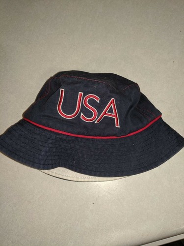 USA Olympic Dark Blue Bucket Hat Cap 