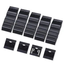 100 Piece Jewelry Earring Ear Studs Hanging Holder Display Hang Cards Plastic
