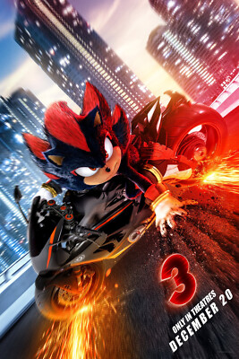 2024 Art Print Film Promo Poster ''Sonic the Hedgehog 3'' Kid's Wall Decor Gift