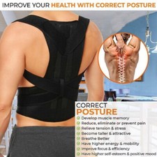Adjustable Posture Corrector, Back Brace Belt for Women Men Support Straightener