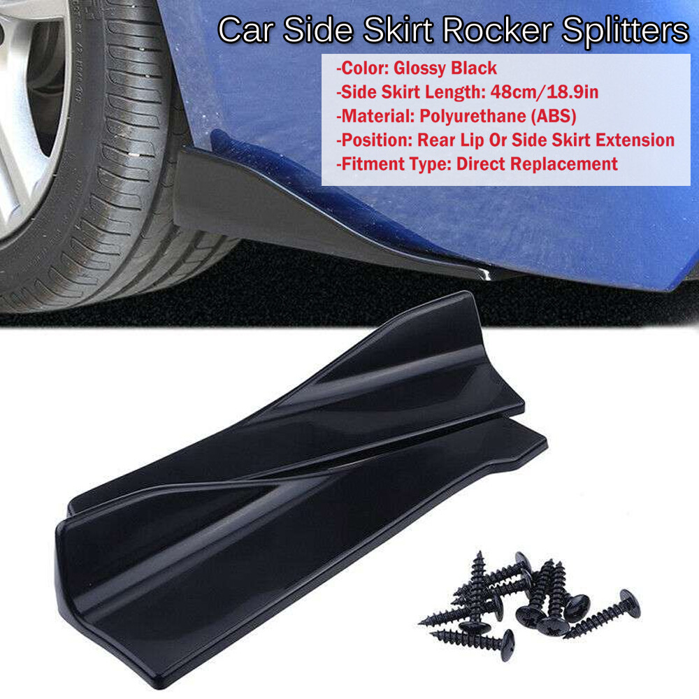 Universal Car Side Skirt Rocker Splitters Winglet Wing Canard Diffuser Spoiler-image
