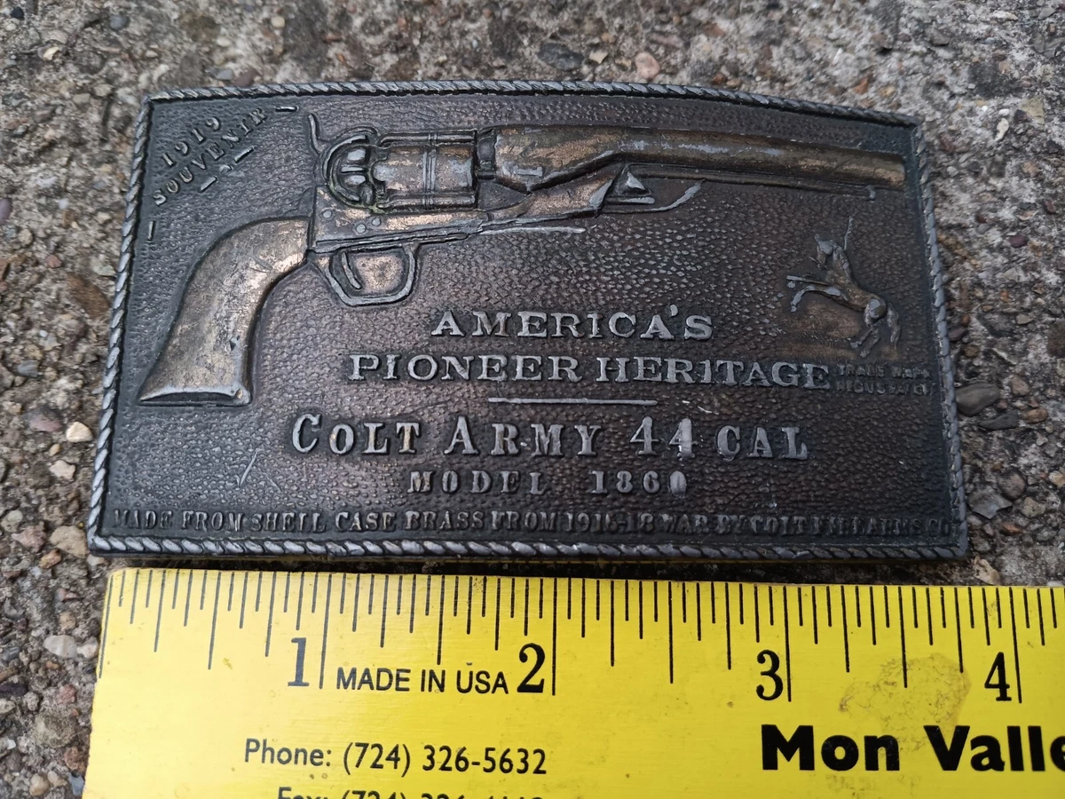 Americas Pioneer Heritage Colt Army 44 Cal Model 1860 Belt Buckle