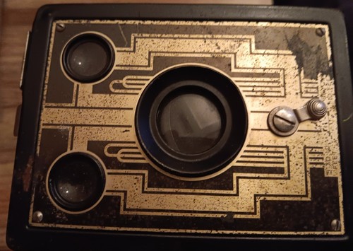 Vintage 1930's Kodak Brownie Box Camera Target Brownie Six-20 Art Deco Design - Picture 6 of 7