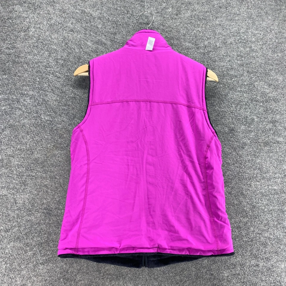 Chaleco Fila Mujer M Medio Púrpura Cremallera Completa Cuello Alto Sin Mangas Bolsillos Informal Foto 2 de 4