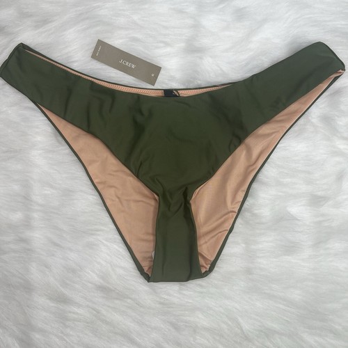 J. Bikini girocollo vita curva fondo donna taglia grande verde oliva sfacciato nuovo - Foto 3 di 9