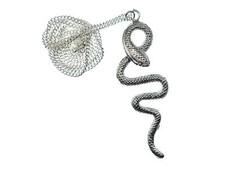 Snake Necklace Reptile 925 Real Silver 999 Silver Necklace 45cm