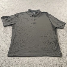 Champion Polo Shirt Men's Size XL C9 Duo Dry Short Sleeve Gray Geometric Golf