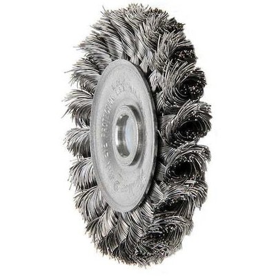 Weiler 94101 Twist Wire Wheel Wire Brush, Arbor, 3''