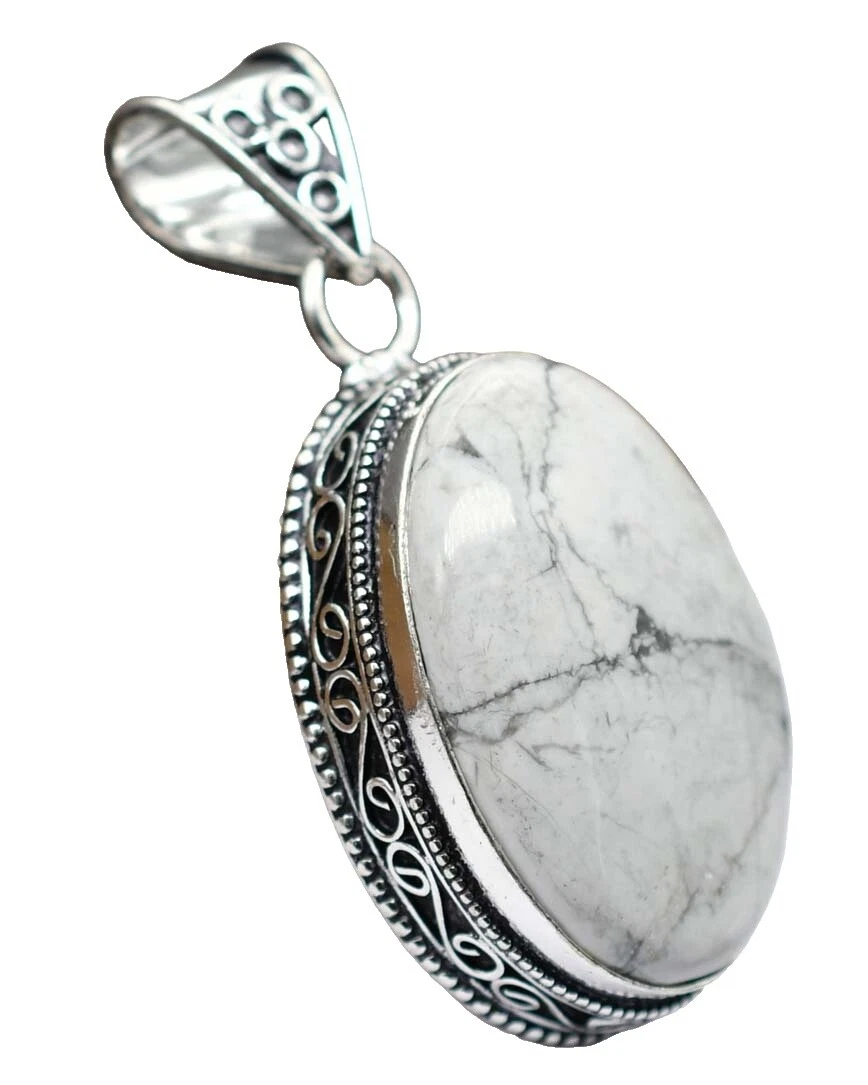 Collares y colgantes De moda blanco Howlite