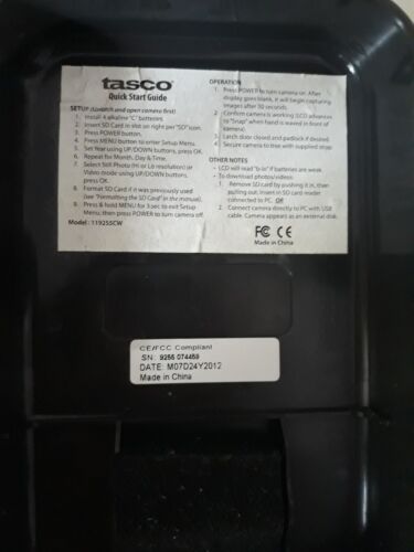 Tasco Trail Camera 2012 119255CW Untested - Picture 3 of 10