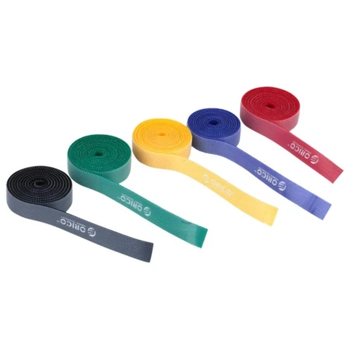 ORICO CBT-5S 5 in 1 Colors Reusable & Dividable Hook and Loop Sticky Cable Ties