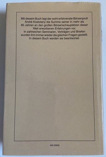 Andre Kostolany signiert Börse Buch Original signed Signatur Autogramm autograph - Picture 5 of 5