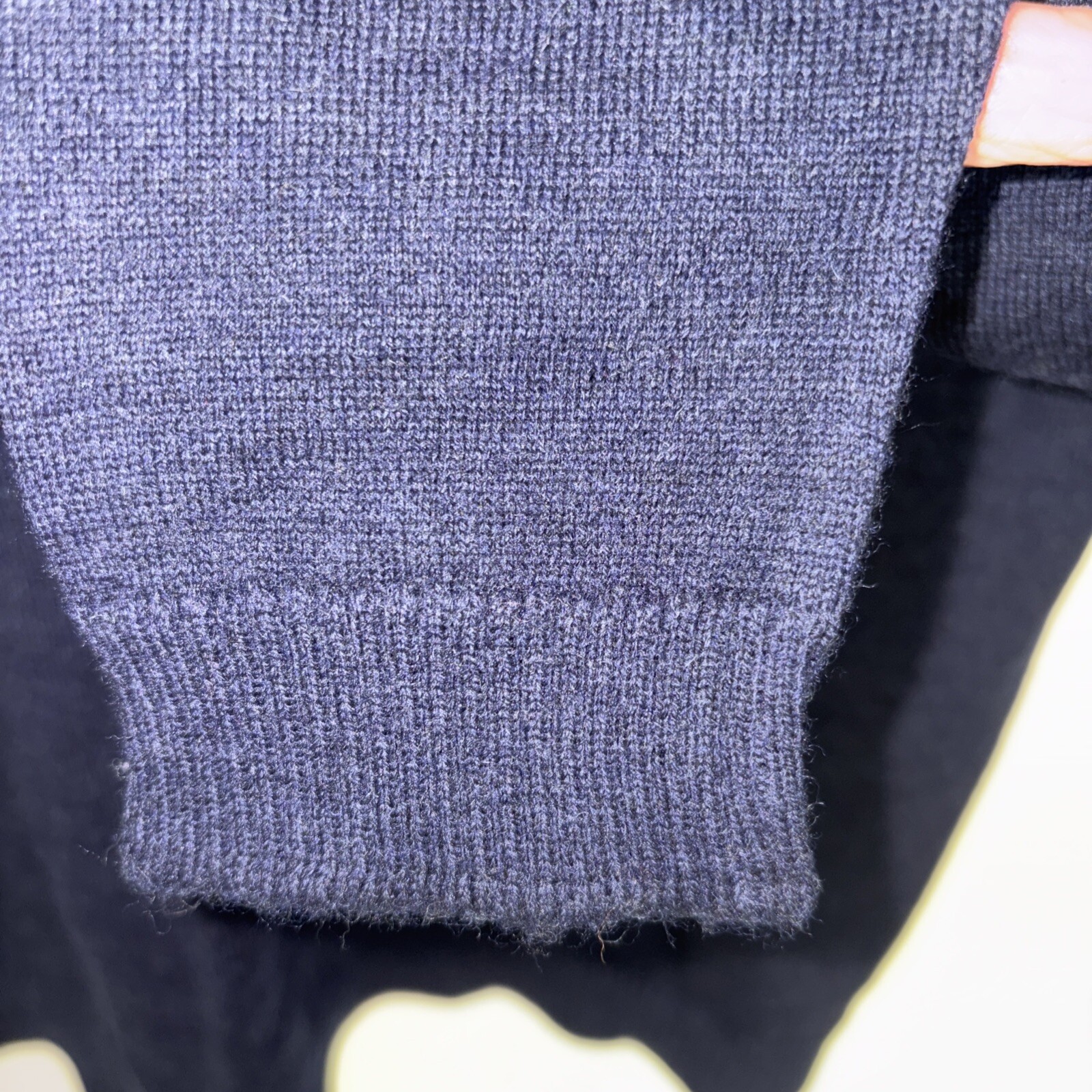 Pendleton  Wool Turtle Neck Sweater Navy Blue Siz… - image 4
