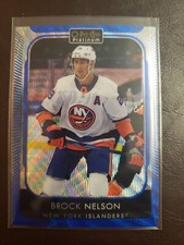 2021-22 Brock Nelson Blue Surge O-Pee-Chee Platinum Hockey Upper Deck New...