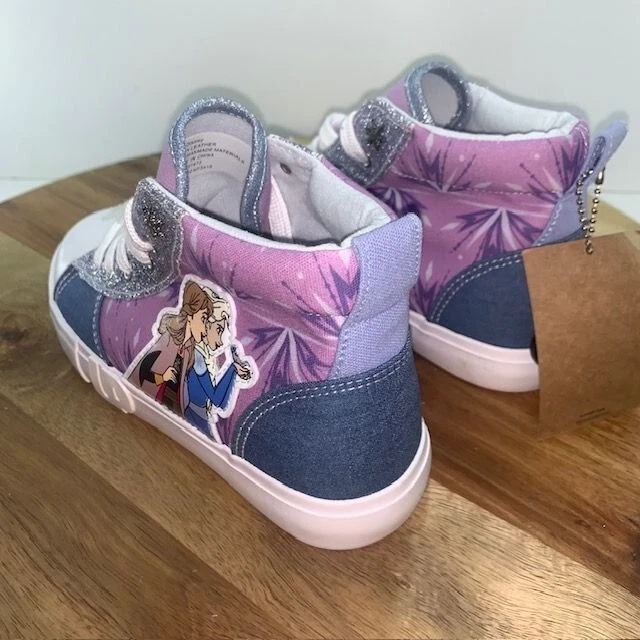 NUEVAS Tenis Ground Up Disney Frozen-Anna/Elsa Hi Top Niña Grande Talla 3 Foto 3 de 4