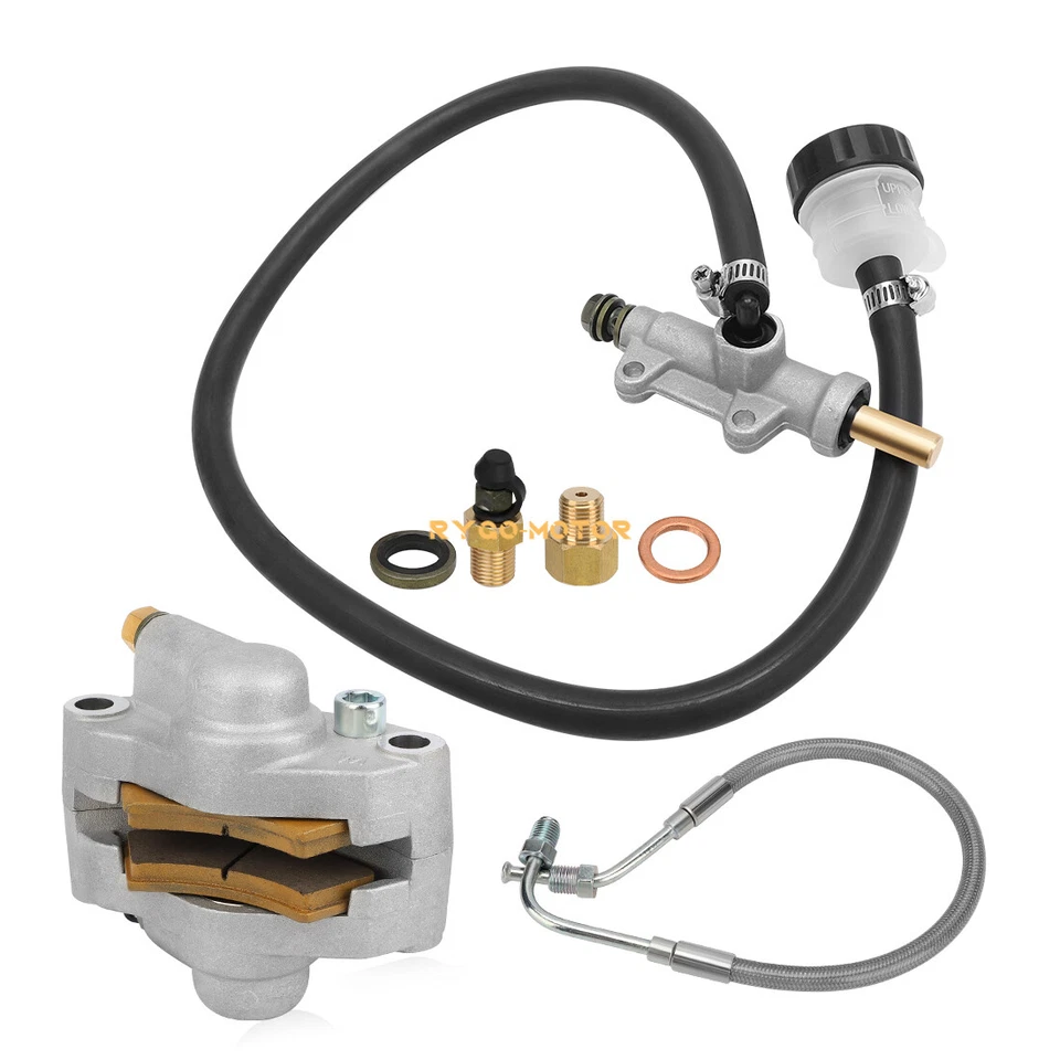 Pinza de freno trasera cilindro maestro con manguera para Polaris Diesel 455 Worker 500 2001 Foto 4 de 4