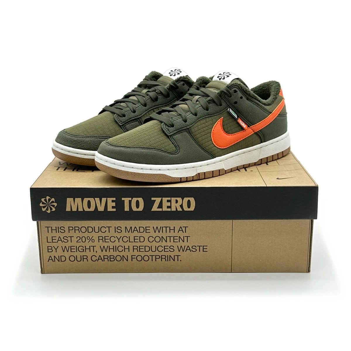 DD3358-300 Nike Dunk Low Retro Toasty Next Nature Sequoia Olive
