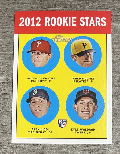 Jared Hughes Alex Liddi De Fratus Waldrop RC 2012 Topps Heritage #274   *G431*