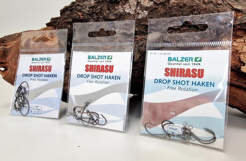 Balzer Shirasu Drop Shot Haken Free Rotation 360° 5 Stück Dropshot Gr. 1 2 4 - Bild 1 von 1