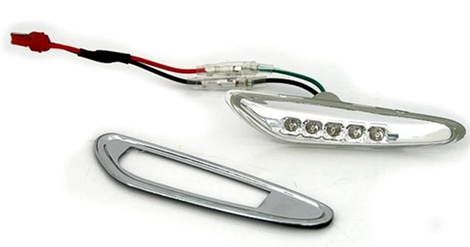 Side Repeaters for BMW 3 Series E46 01-05 Chrome LED WorldWide Free Shipping AU  - Image 3 of 4