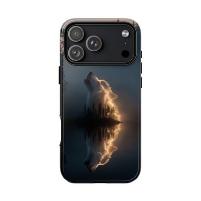 Phone Ink - iPhone | Galaxy | Pixel Case - Wolf Lightning Woodland Spirit