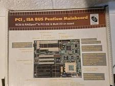 Pci,isa Bus Pentium Mainboard By Adaptec Used In Box Good Untested Condition