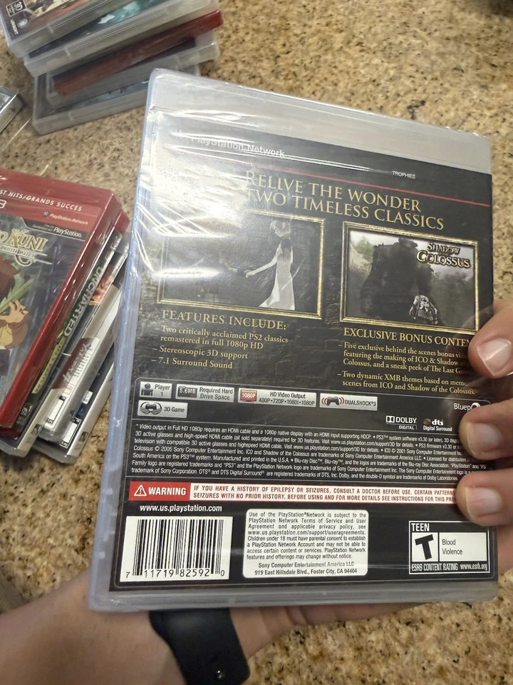 2011 SONY PLAYSTATION 3 PS3 ICO & SHADOW OF THE COLOSSUS THE COLLECTION SEALED - Image 3 of 3