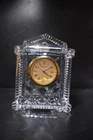 Vintage Waterford Crystal Ireland Grecian Mantle Desk Clock Stickered