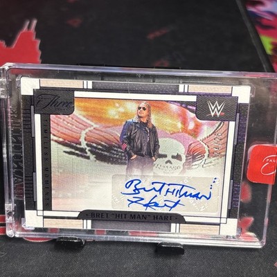 2024 Panini WWE Three Count Timeless Moments Bret Hit Man Hart Auto /25