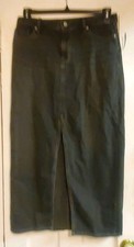 NEW Old Navy Dark Wash Drapey DENIM Jean Maxi Skirt size 4 Women's NWT Mid Rise