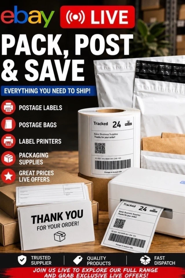 📦  Packing & Postage Supplies LIVE 🚨